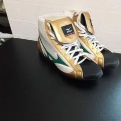Mizuno ボクシングシューズ ゴールド/ホワイト/グリーンのサムネイル