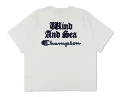 Champion × WIND AND SEA Tシャツ ホワイト Lサイズ