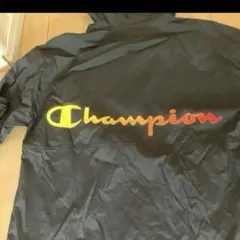 Champion フード付きナイロンジャケット 黒