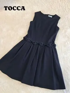 TOCCA フォーマルワンピース 卒業式 冠婚葬祭 リボン プリーツ 150