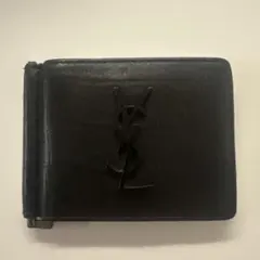 322✨極美品✨サンローラン マネークリップ キャビアスキン レザー ブラック SAINT LAURENT サンローラン マネークリップ/財布/BILL CLIP