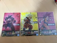 ドラゴンボール クリアファイル 3種、6枚セット