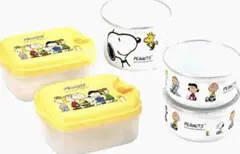 スヌーピー　電子レンジ対応タッパ　ホーロー容器　5個セット