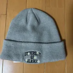 WEGO グレー ニット帽 DIVERSITY OF ALASKA