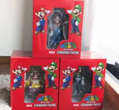 スーパーマリオ　スタンダードフィギュア　3種セット　マリオ　ルイージ　ワリオ