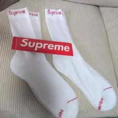 Hanes Supreme クッションクルーソックス 2足セット 6-12