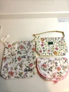 美品◆MINTON ミントン ポーチ ＆ バセッティ 巾着・マルチケース 3点のサムネイル
