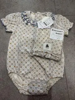 &mignon アンドミニョン ロンパース ボンネットセット 70