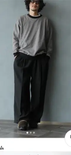 Lui'sジョルジュメッセージワイドパンツ
