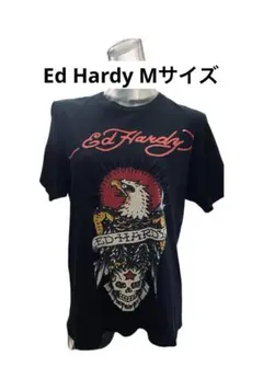 Ed Hardy 半袖Tシャツ イーグル スカル ラインストーン 黒 Mのサムネイル