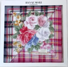 HANAEMORI ハンカチ チェック 花柄