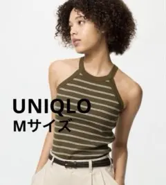 UNIQLOオープンバックホルターブラタンクトップ M サイズ