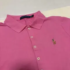 【美品・レディース 】RALPH LAUREN ポロシャツ ピンク Mのサムネイル