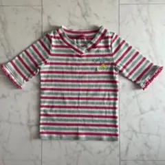 sister Jenni ストライプ Vネック Tシャツ 130cm