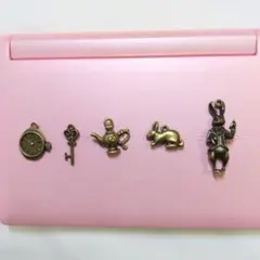 タイトル アンティーク調 チャーム5点セット 懐中時計 鍵 ポット うさぎ ④