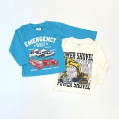 男の子 子供服 90cm 長袖 Tシャツ 新品 車 まとめ売り GWN17-2