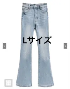 ハイウエストフレアデニムパンツ （cu498）