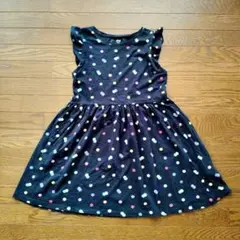 H&M ドット柄 ノースリーブワンピース 134/140