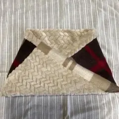 チェック柄ネックウォーマー・スヌード