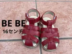 BeBe★夏サンダル　赤　16センチ サンダルのサムネイル