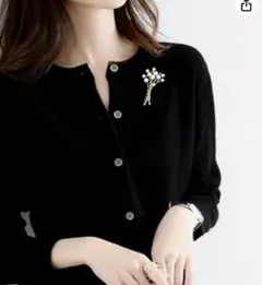 淡水真珠花束ブローチジルコンパール花コサージュ 結婚式 発表会 面接 母の日