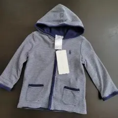 ☆タグ付き☆　Ralph Lauren　リバーシブルパーカー　ネイビー　80cm