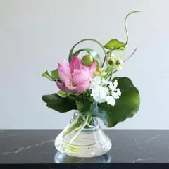 ✿蓮の花〜マジカルウォーターアレンジ〜 fuji①小　ピンク