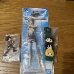 進撃の巨人　一番くじ　ビッグアクリルスタンド　ぽこっとちゃーむ　エレン