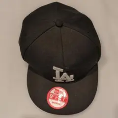 【シ14】New Era キャップブラック　ロサンゼルス　ドジャース
