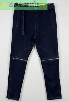 ＊sacai サカイ ニージップ ベルテッド デニムパンツ 3のサムネイル