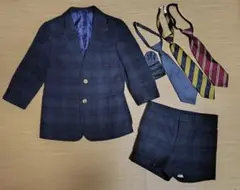 ネイビー系チェック スーツ・ブレザー 120