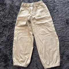 GU ワイドワークジョガーパンツ　140 ベージュ