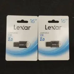 Lexar JUMPDRIVE V40 16GB USBメモリ 2個セット
