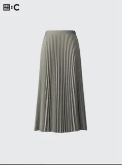 UNIQLO:C グレー プリーツロングスカート