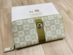 新品 コーチ COACH 長財布 レディース シグネチャー ブルー CK427