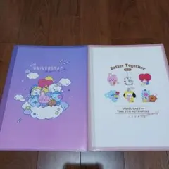BT21 10ポケットクリアファイル　２点　クリアファイル　ファイル