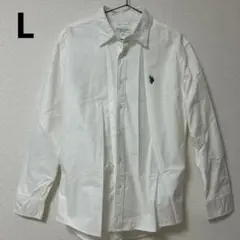 【美品】U.S. POLO ASSN. 長袖シャツ ホワイト Lサイズのサムネイル