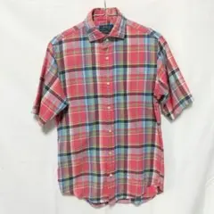 ポロ ラルフローレン チェック半袖シャツ LUXURY FLANNEL XS