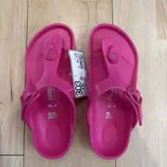 新品　BIRKENSTOCK ピンク サンダル サイズ19cm