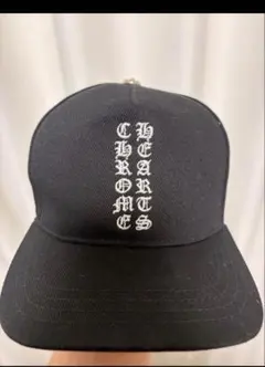 CHROME HEARTS ベースボールキャップ ブラック ゴールド - メルカリ