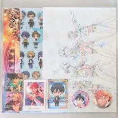 あんスタ くじメイト 原画クリアファイル 集合 2周年 缶バッジ ケモ耳パーカー