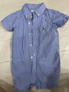 Ralph Lauren ギンガムチェックロンパース 6M
