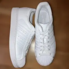 アディダス　スーパースター　25センチ　ホワイト　着用1回のみ新品同様