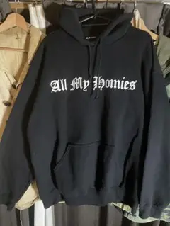 All My Homies ブラック パーカー L