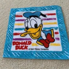 DONALD DUCK   ミニタオル　ハンカチ　　綿 100%  未使用品