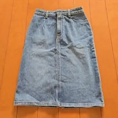 SOMETHING　サムシング　デニムスカート ひざ丈　スリット　定番