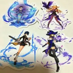 原神 フィッシュル 七七 行秋 リサ 防水ステッカーセット