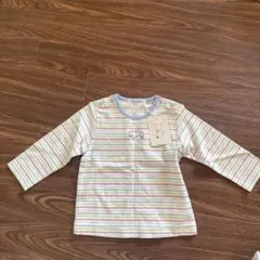 familiar ストライプ柄 Tシャツ 80