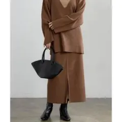 ニットスカート ロングスカート