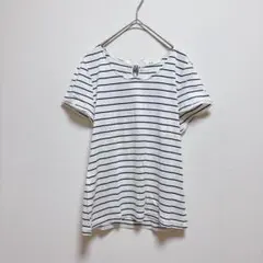 エフデ　カットソー　ボーダー　リボン　ビジュー　大きいサイズ　15号　トップスのサムネイル